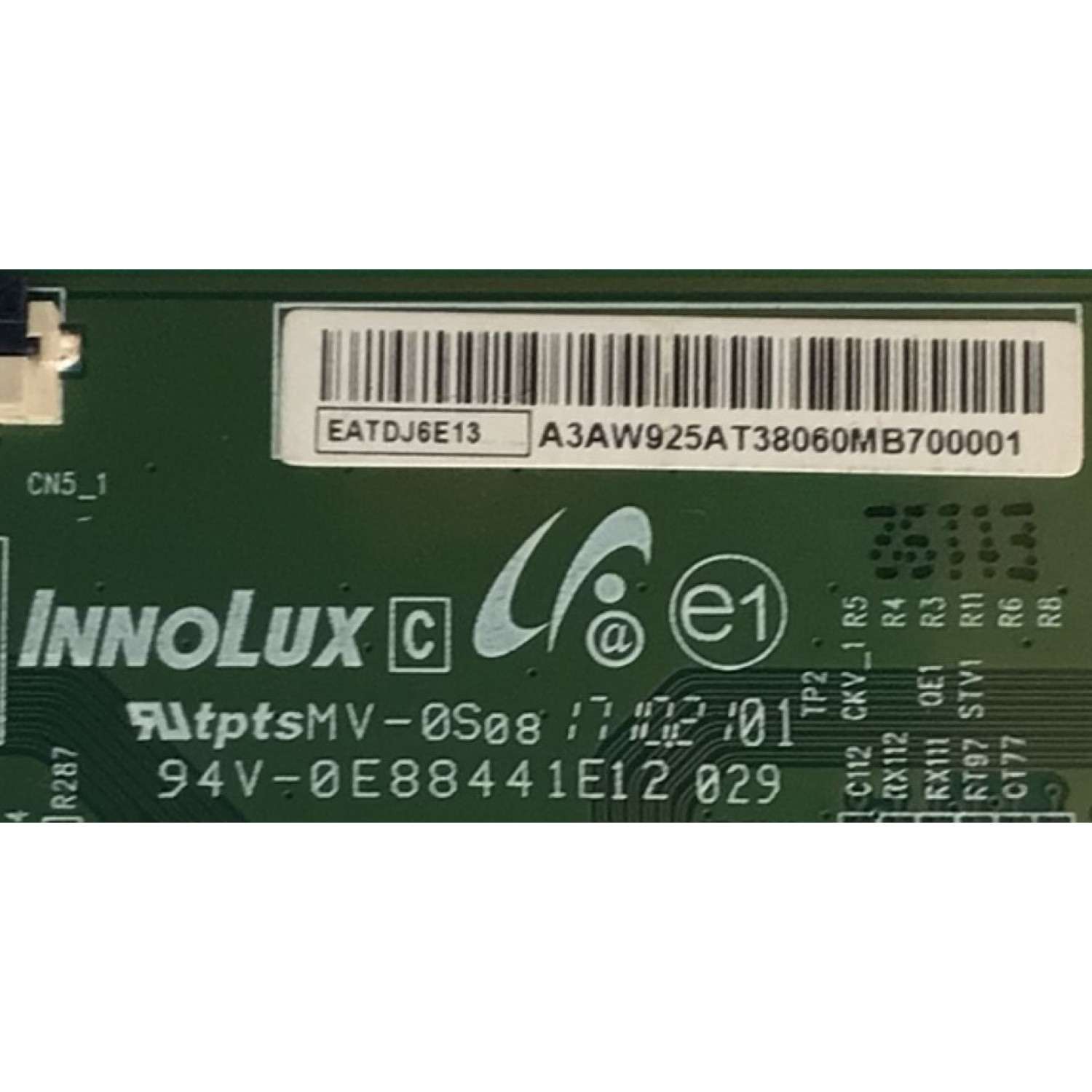 KIT DE TARJETAS PARA SMART TV HISENSE / MAIN 226986 / RSAG7.820.7921/ROH / 226986A / FUENTE 222172 / RSAG7.820.7748/ROH / HLL-4360WA / CQC13134095636 / E166702 / T-CON EATDJ6E13 / E88441E13 / E222034 / 17082201 / PANEL HD500S1U01\S0\GM\ROH / MODELO 50H6E - Imagen 5